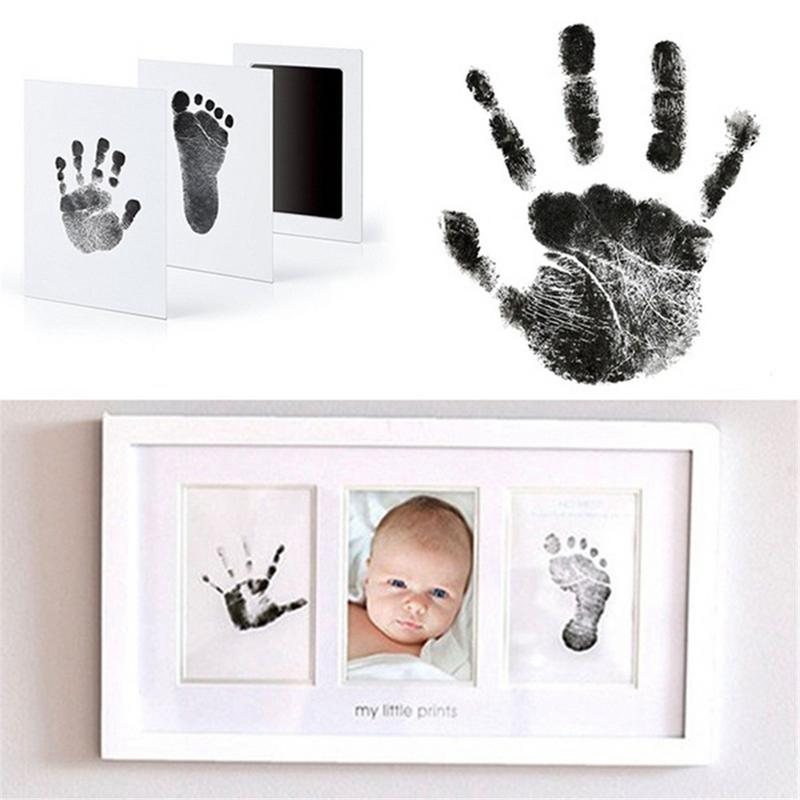 Newborn Baby Handprint Footprint Oil Pad Painting Ink Pad Photo